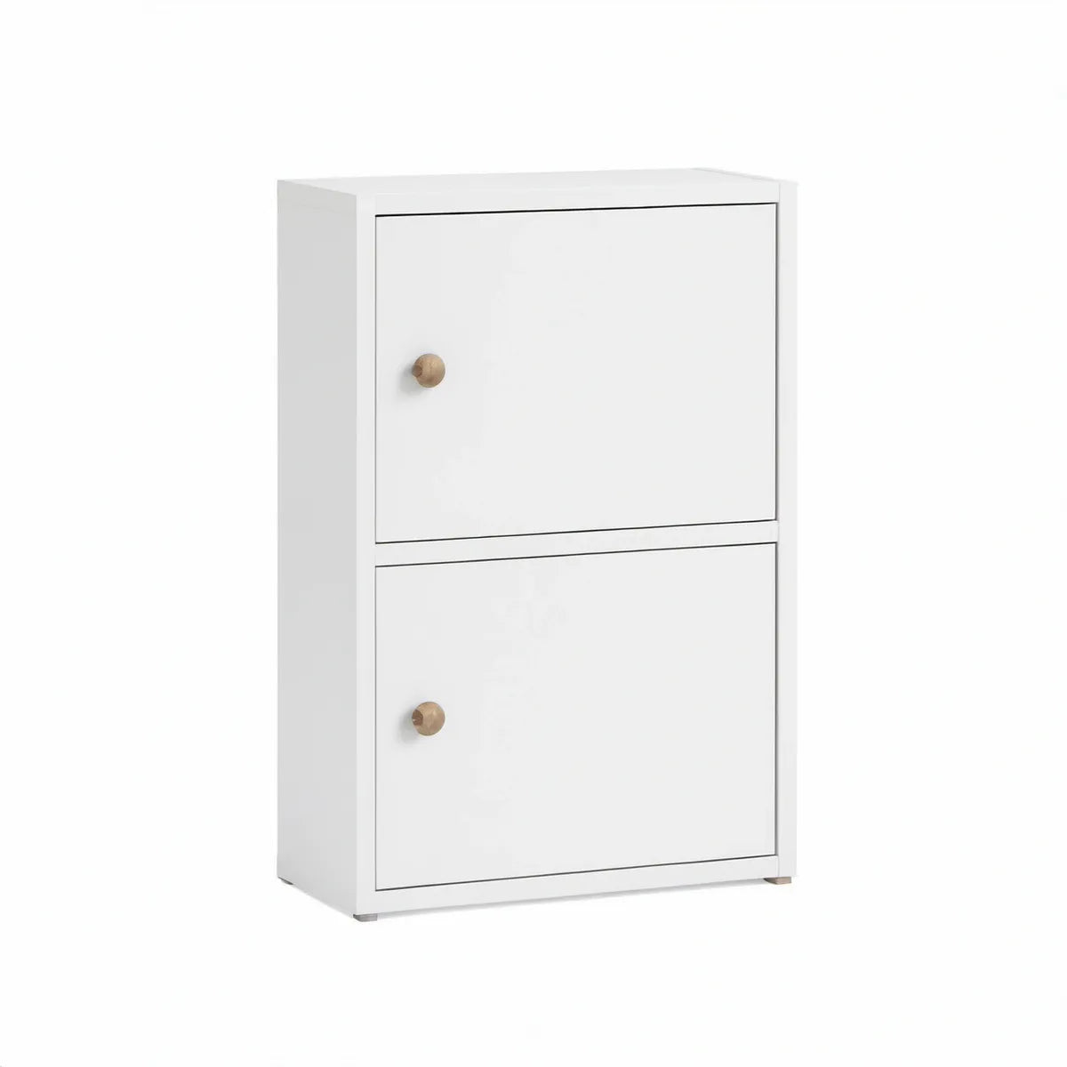Armário de Arrumação em MDF Branco com 2 Portas, 60 x 35 x 100 cm